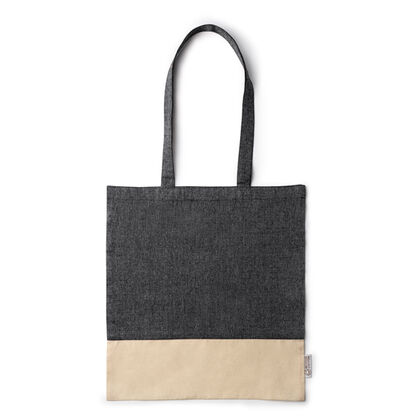 Черна чанта от рециклиран памук С3453-1