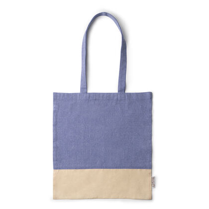 Синя чанта от рециклиран памук С3453-3