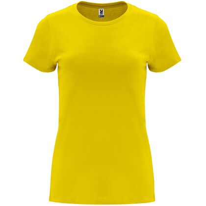 Дамска тениска от памук цвят слънчоглед С1854-14