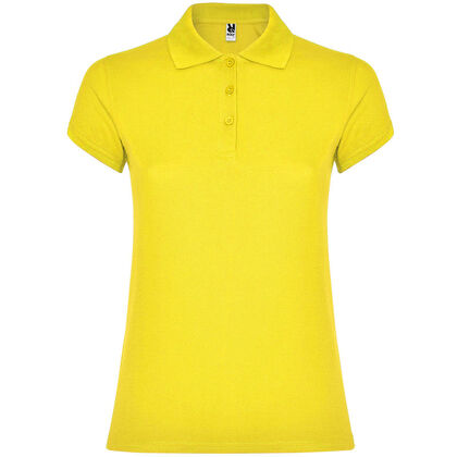 Голяма жълта дамска тениска с яка С1186-8НК