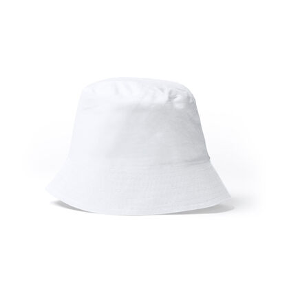 Бяла рибарска шапка от памук С3129-2