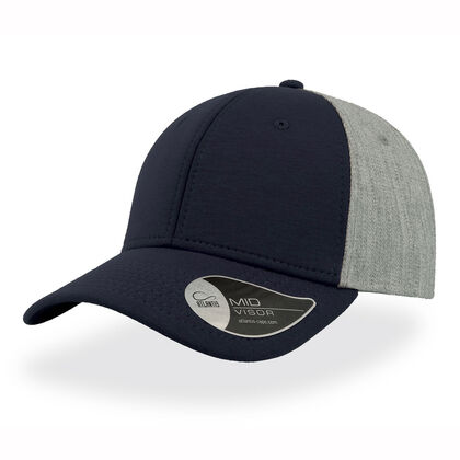 Двуцветна шапка тъмно синьо със сиво С3561-3