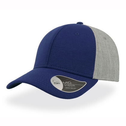 Двуцветна шапка синьо със сиво С3561-6