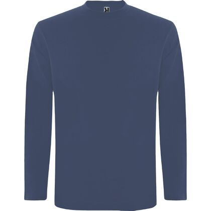 Тънка мъжка блуза цвят стоманено син С85-10