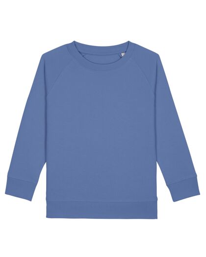 Плътна детска блуза синя от Био памук С3583-2