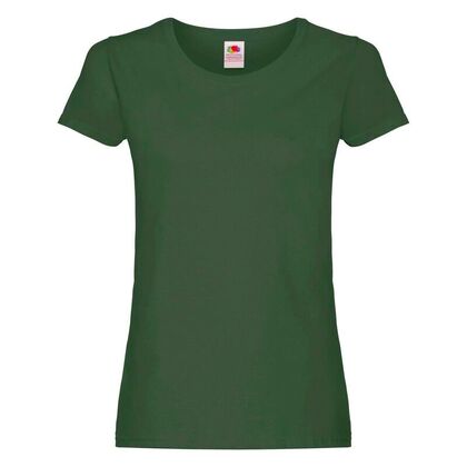 Ежедневна дамска тениска в тъмно зелено С75-16