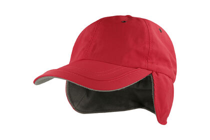 Водоустойчива червена шапка с наушници С2696-2