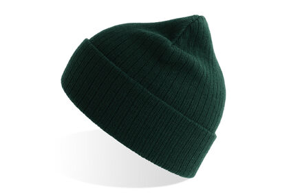 Плетена тъмно зелена шапка С2840-3