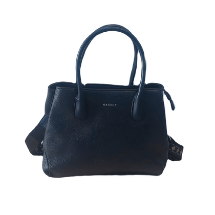 Стилна дамска чанта тъмно синя М036