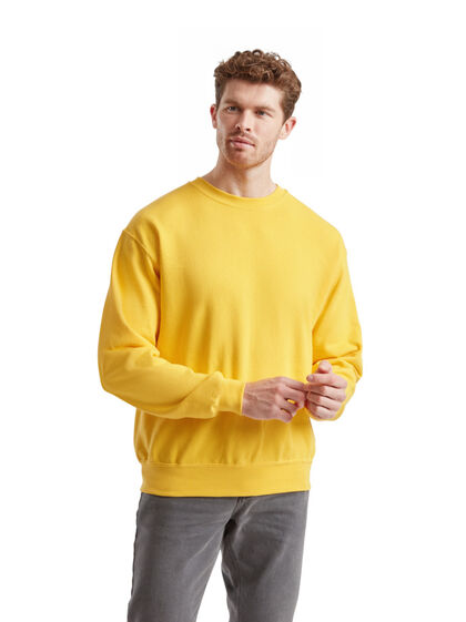 Мъжка дебела блуза в жълто С79-10