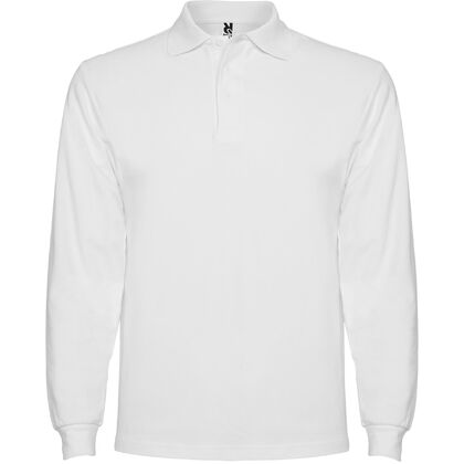 Бяла памучна риза поло пике С646-11