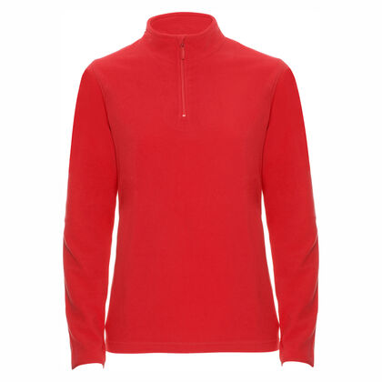 Червена поларена блуза с цип С270-3