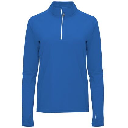 Синя спортна блуза с цип С1772-6