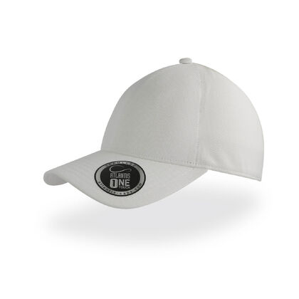 Бяла лятна шапка с козирка С3180