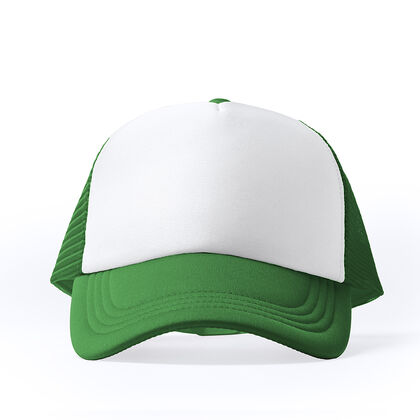 Зелена шапка с козирка и мрежа С3710-4