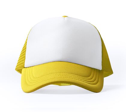 Жълта шапка с козирка и мрежа С3710-5
