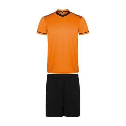 Футболен детски комплект оранжево на черно С1258-6