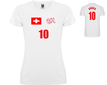 Дамска футболна тениска на Швейцария К053