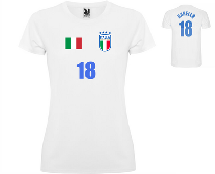 Дамска футболна тениска на Италия К056