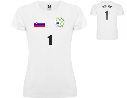 Дамска футболна тениска на Словения К058