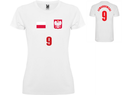 Дамска футболна тениска на Полша К062